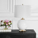 Uttermost Home Decor Uttermost White Glass Table Lamp