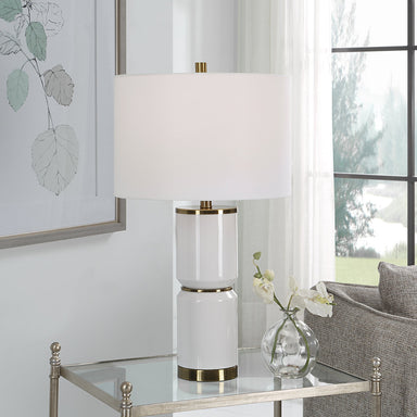 Uttermost Home Decor Uttermost White Gloss Table Lamp