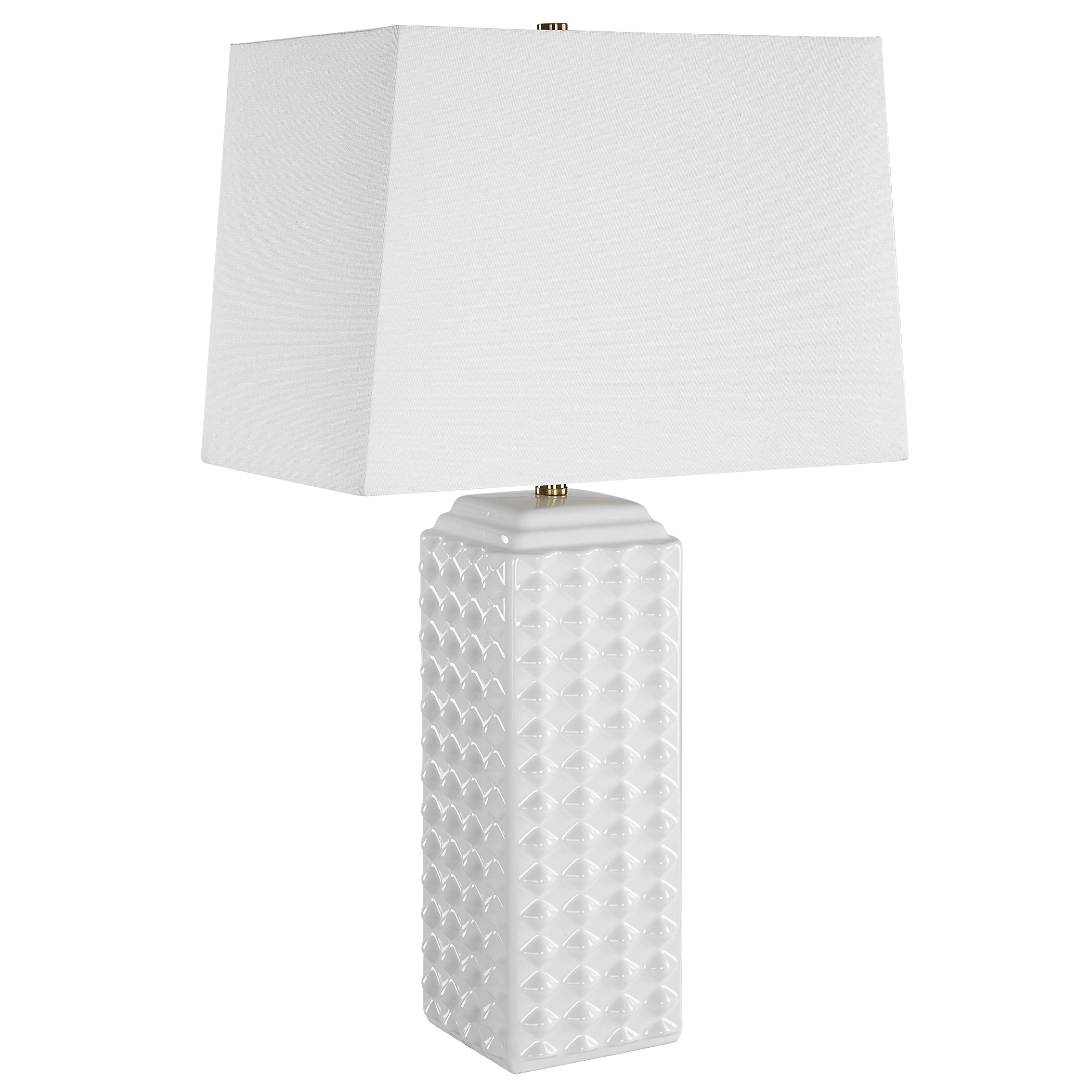 Uttermost Home Decor Uttermost White Knob Table Lamp
