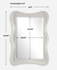 Uttermost Home Decor Uttermost Whitehaven Wavy Rectangle Mirror