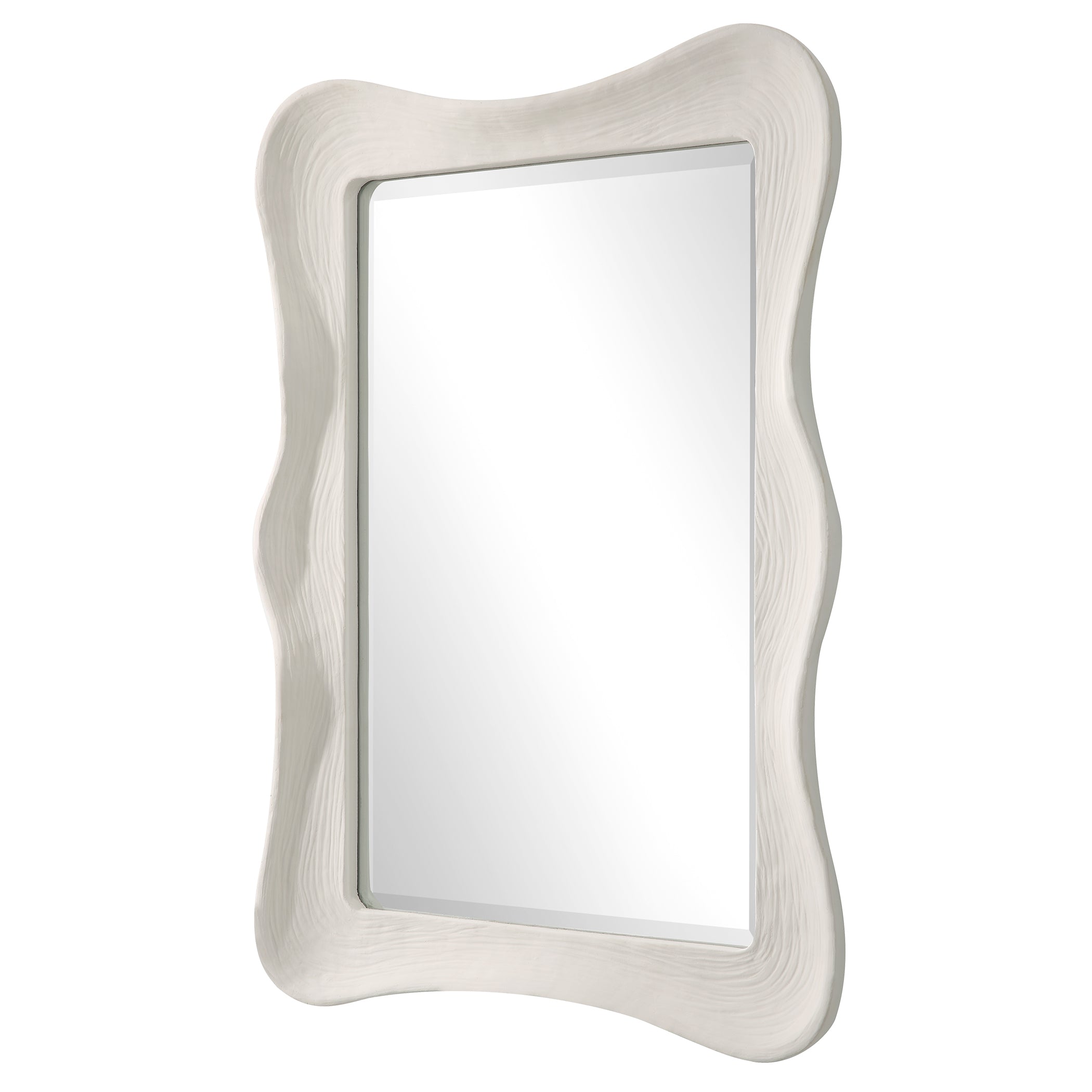 Uttermost Home Decor Uttermost Whitehaven Wavy Rectangle Mirror