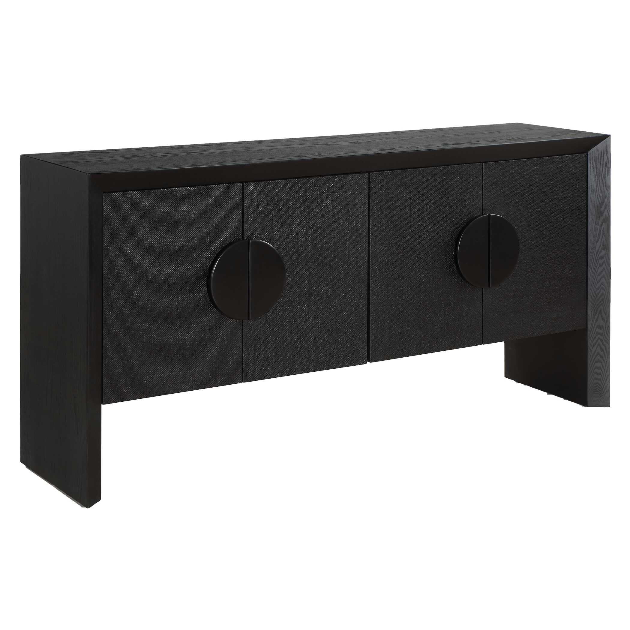 Uttermost Furniture Uttermost Williams Black 4 Door Cabinet