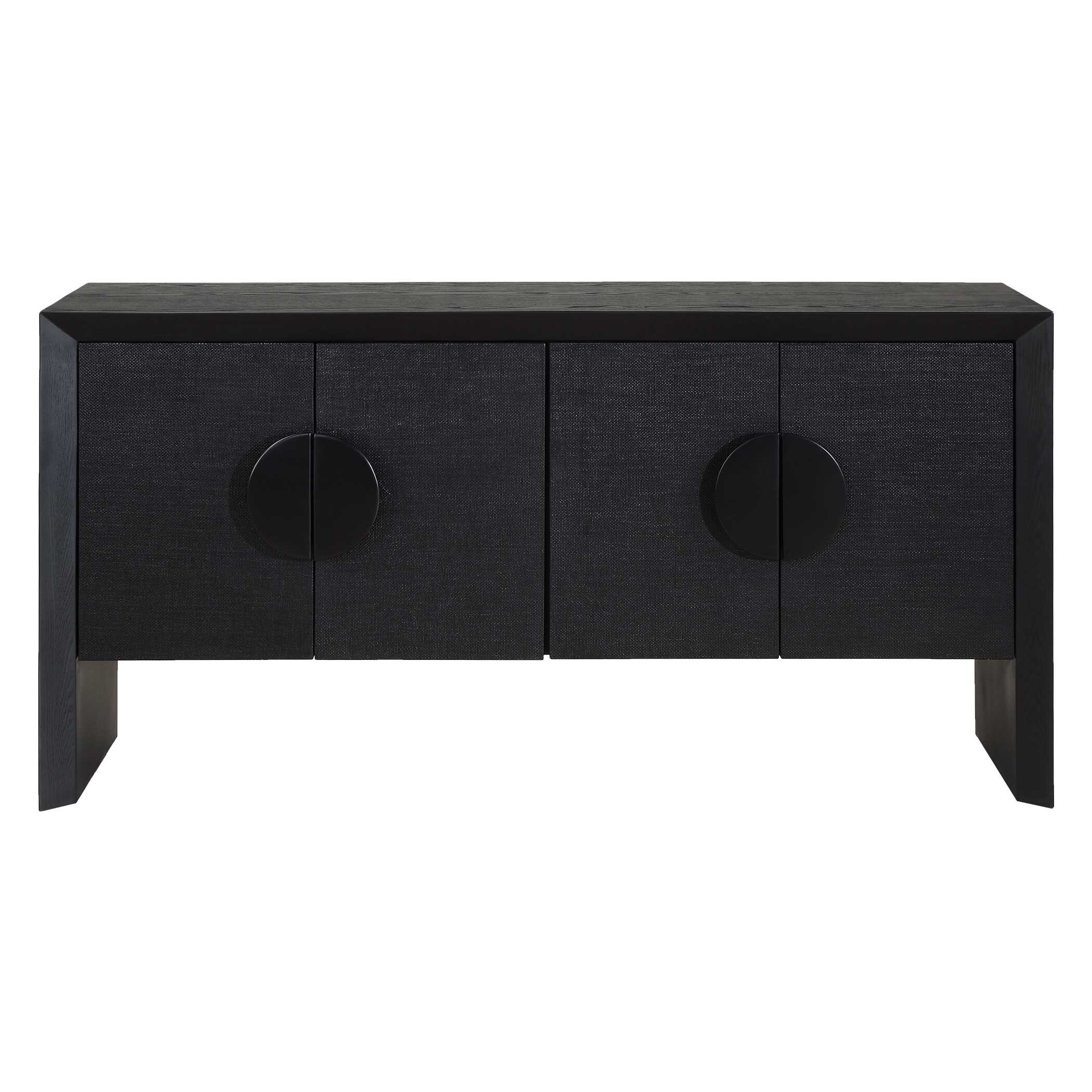 Uttermost Furniture Uttermost Williams Black 4 Door Cabinet