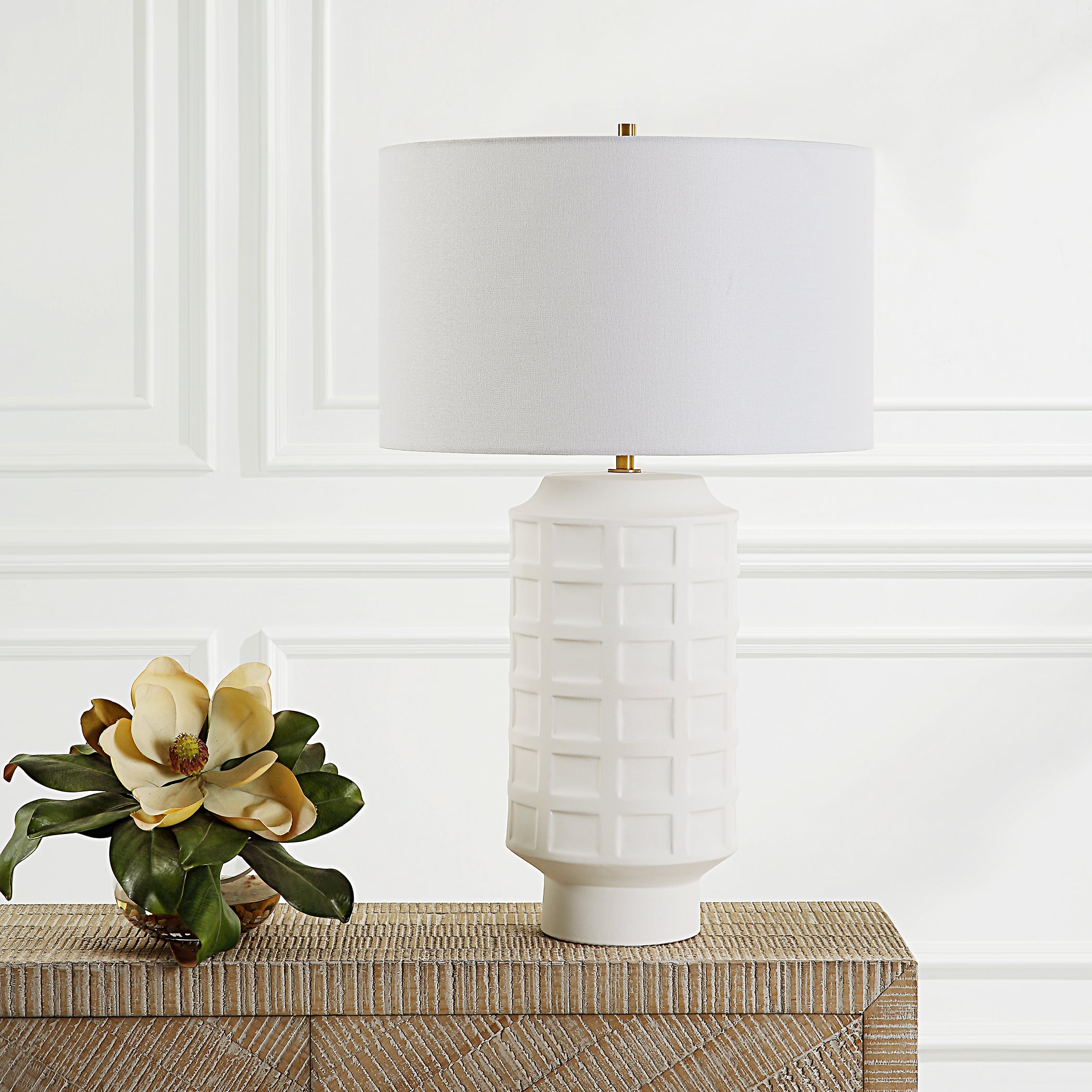 Uttermost Home Uttermost Window Pane White Table Lamp