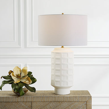 Uttermost Home Uttermost Window Pane White Table Lamp