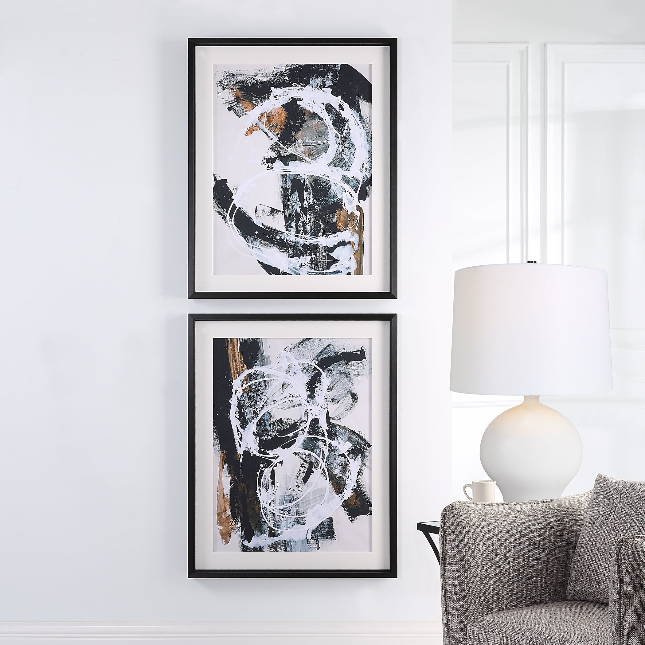 Uttermost Home Decor Uttermost Winterland Abstract Prints, Set/2