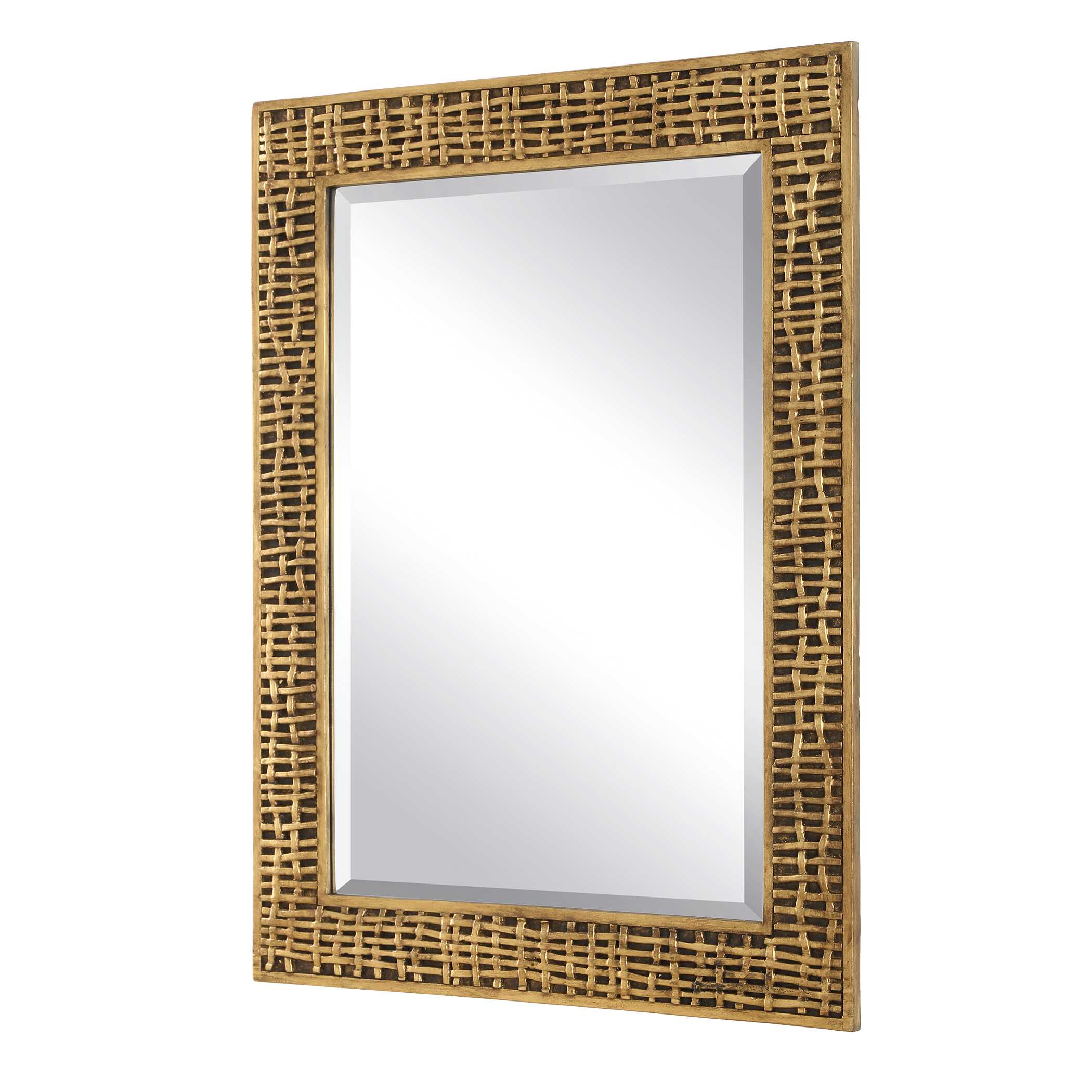 Uttermost Uttermost Woven In Time Gold Mirror