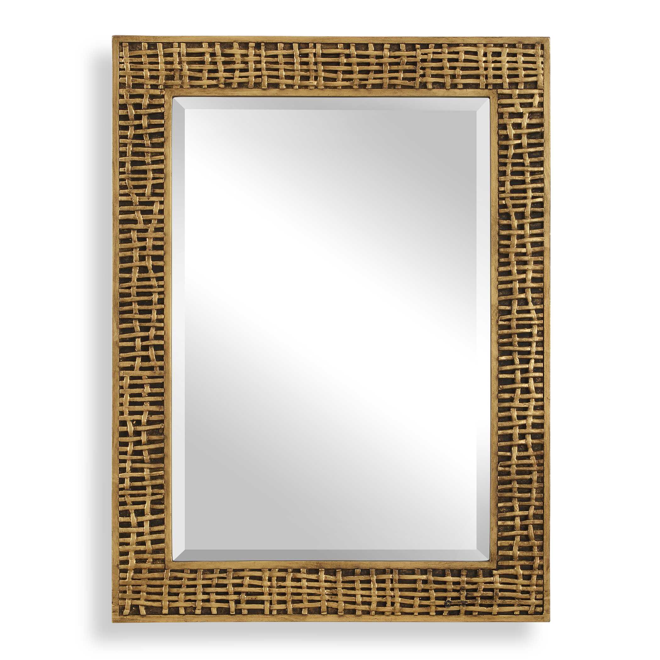 Uttermost Uttermost Woven In Time Gold Mirror