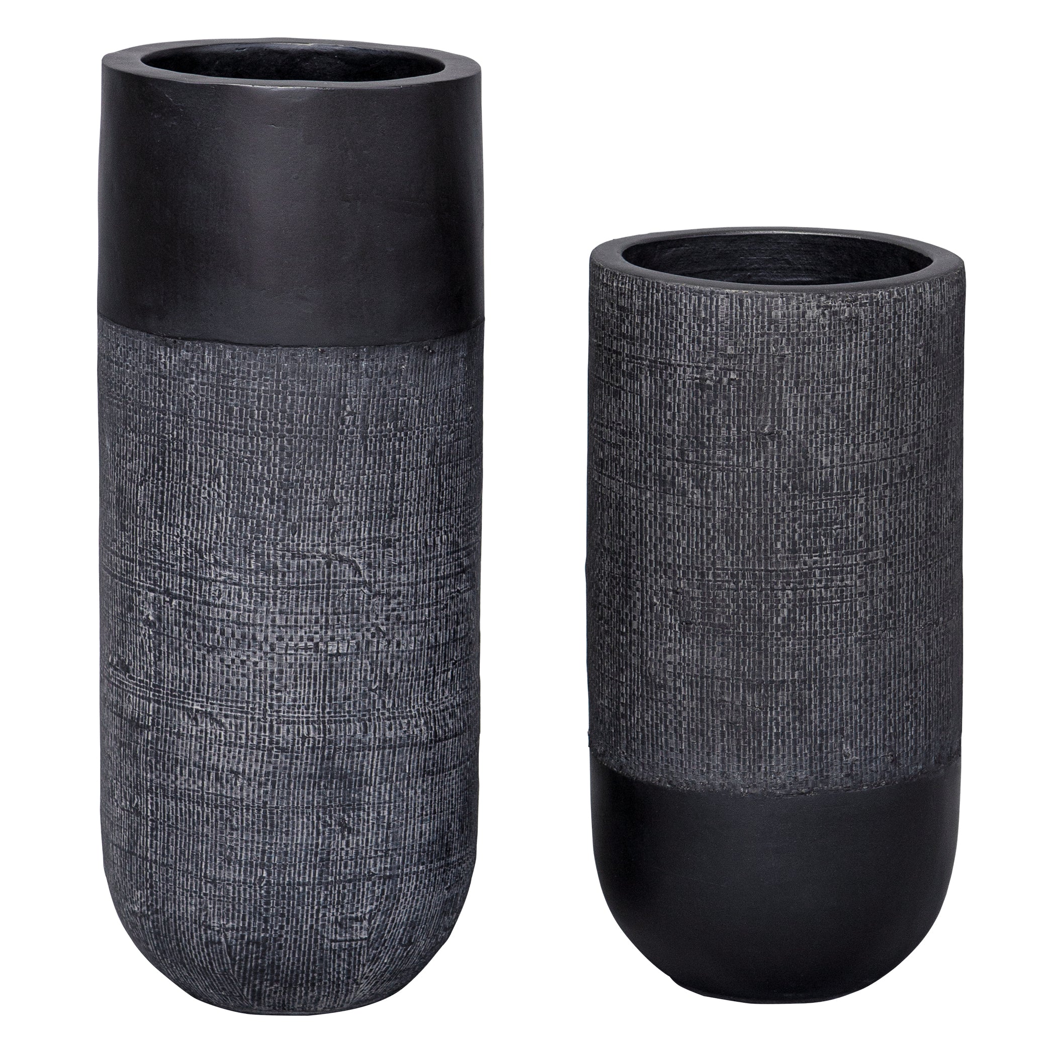 Uttermost Home Decor Uttermost Woven Shadow Vases, Set/2