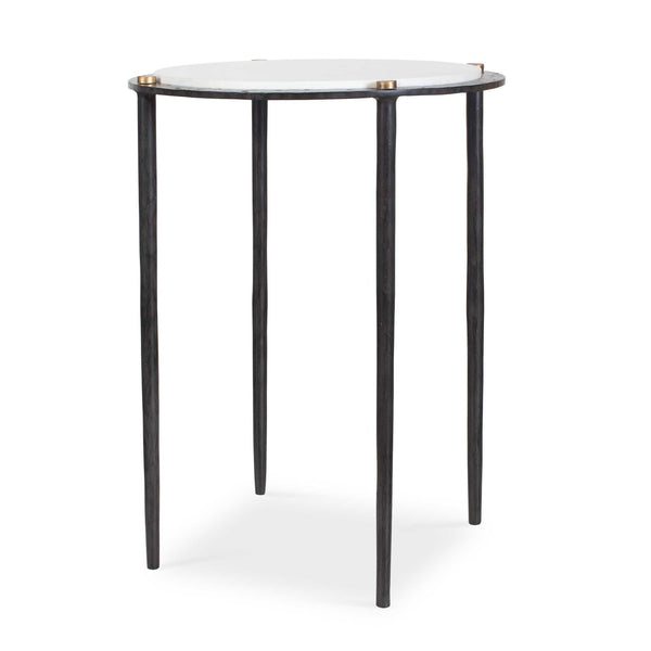 Uttermost Furniture Uttermost Wren Round White Marble Accent Table