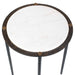 Uttermost Furniture Uttermost Wren Round White Marble Accent Table