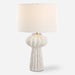 Uttermost Lighting Uttermost Wrenley Ridged White Table Lamp