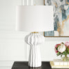 Uttermost Lighting Uttermost Wrenley Ridged White Table Lamp