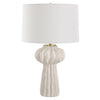 Uttermost Lighting Uttermost Wrenley Ridged White Table Lamp