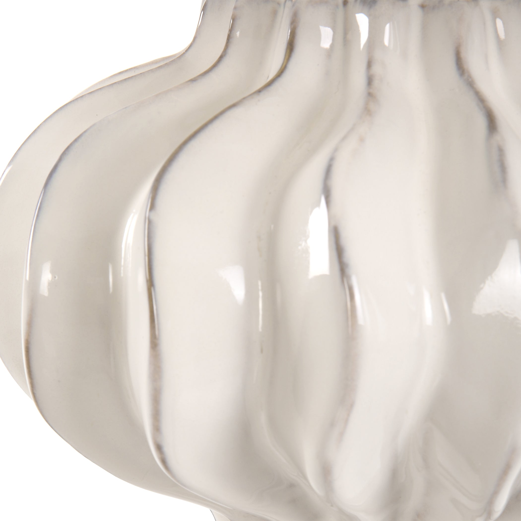 Uttermost Lighting Uttermost Wrenley Ridged White Table Lamp