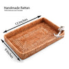 Vagabond House Serveware Vagabond House Anchor Catchall Tray Hand Woven Wicker Rattan