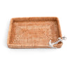 Vagabond House Serveware Vagabond House Anchor Catchall Tray Hand Woven Wicker Rattan