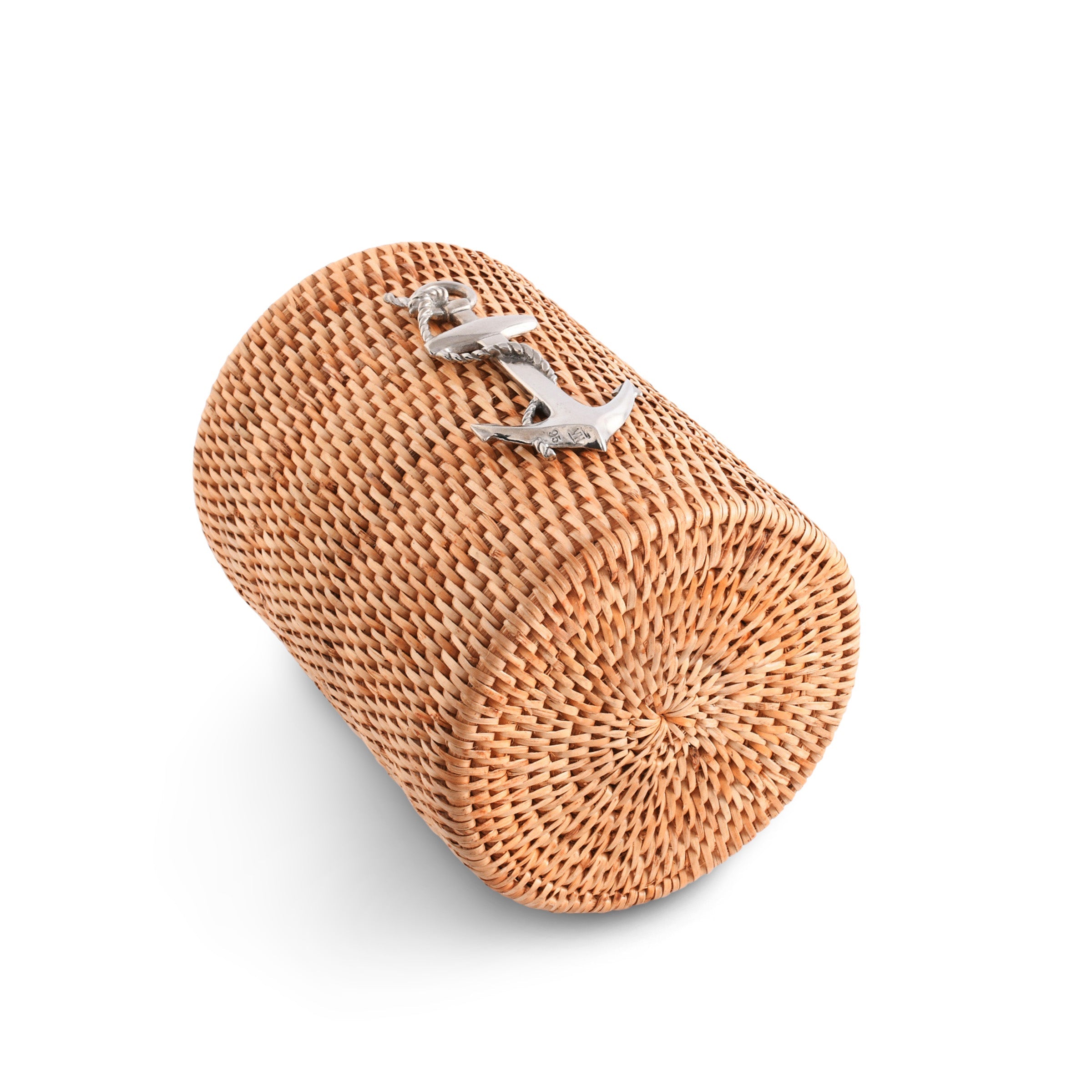 Hand Woven Rattan Thread Vagabond House Anchor Hand Woven Wicker Rattan Utensils Holder ...