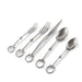 Vagabond House Serveware Vagabond House Bit Five piece Flatware Set - Stainless Steel Matt Silver