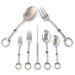 Vagabond House Serveware Vagabond House Bit Five piece Flatware Set - Stainless Steel Matt Silver