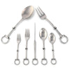 Vagabond House Serveware Vagabond House Bit Five piece Flatware Set - Stainless Steel Matt Silver