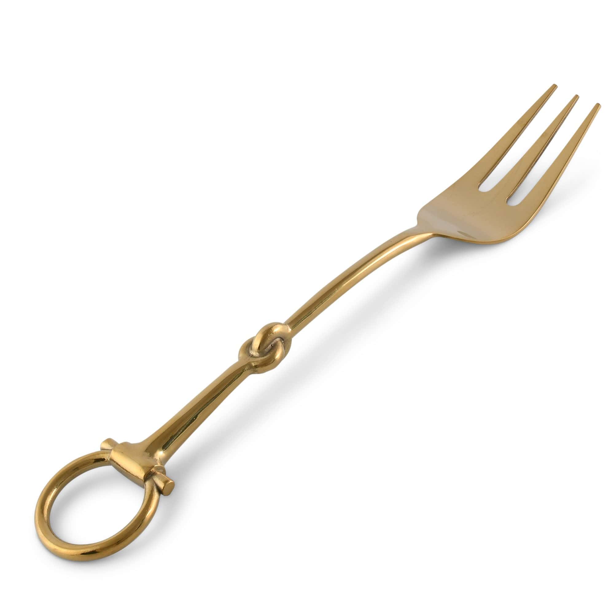 Vagabond House Serveware Vagabond House Bit Serving Fork - Stainless Steel Shiny Gold