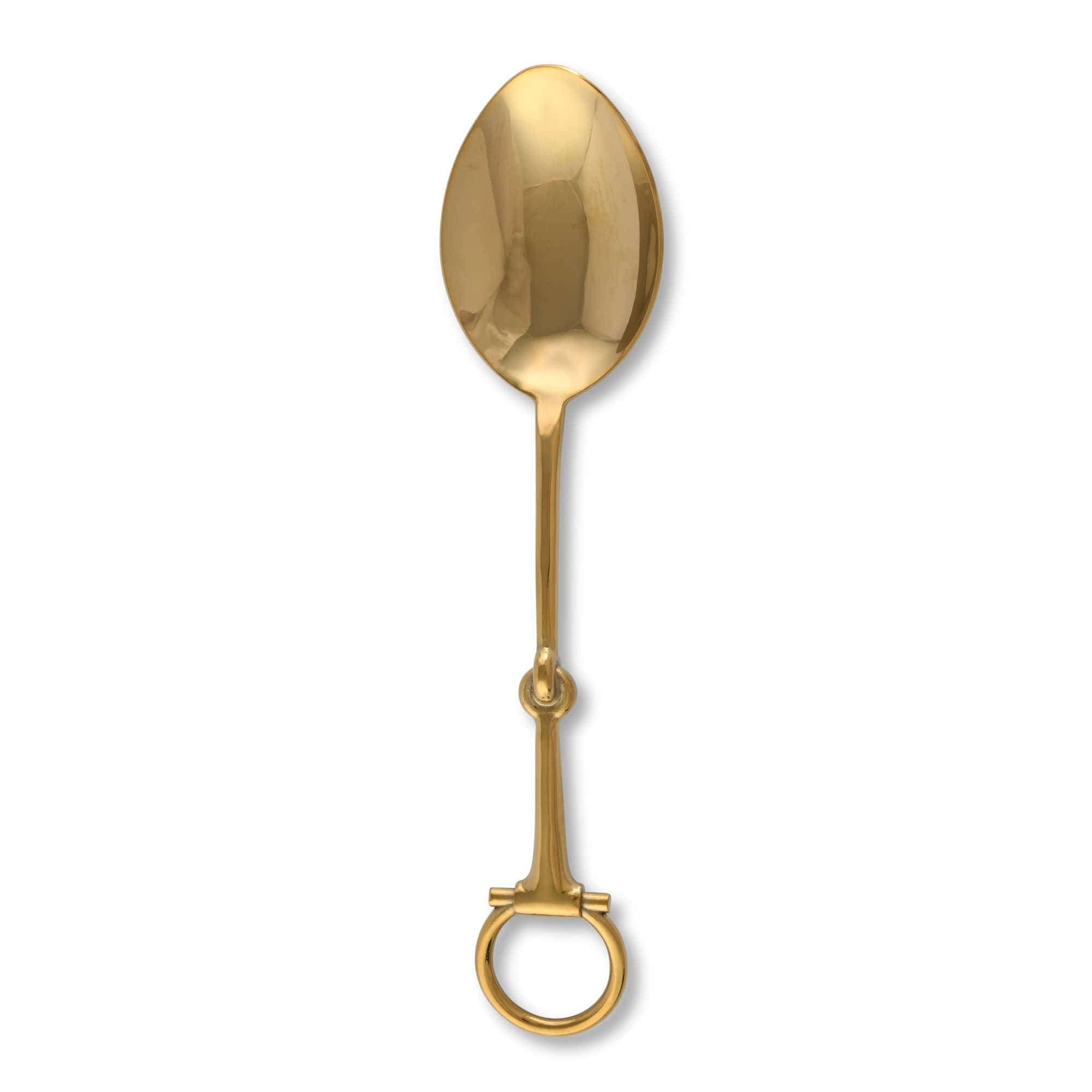 Vagabond House Serveware Vagabond House Bit Serving Spoon - Stainless Steel Shiny Gold