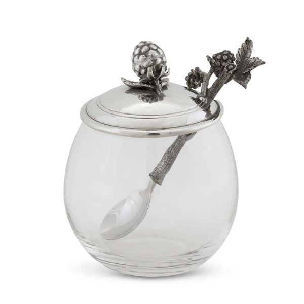 Vagabond House Serveware Vagabond House Blackberry Jam Jar with Spoon