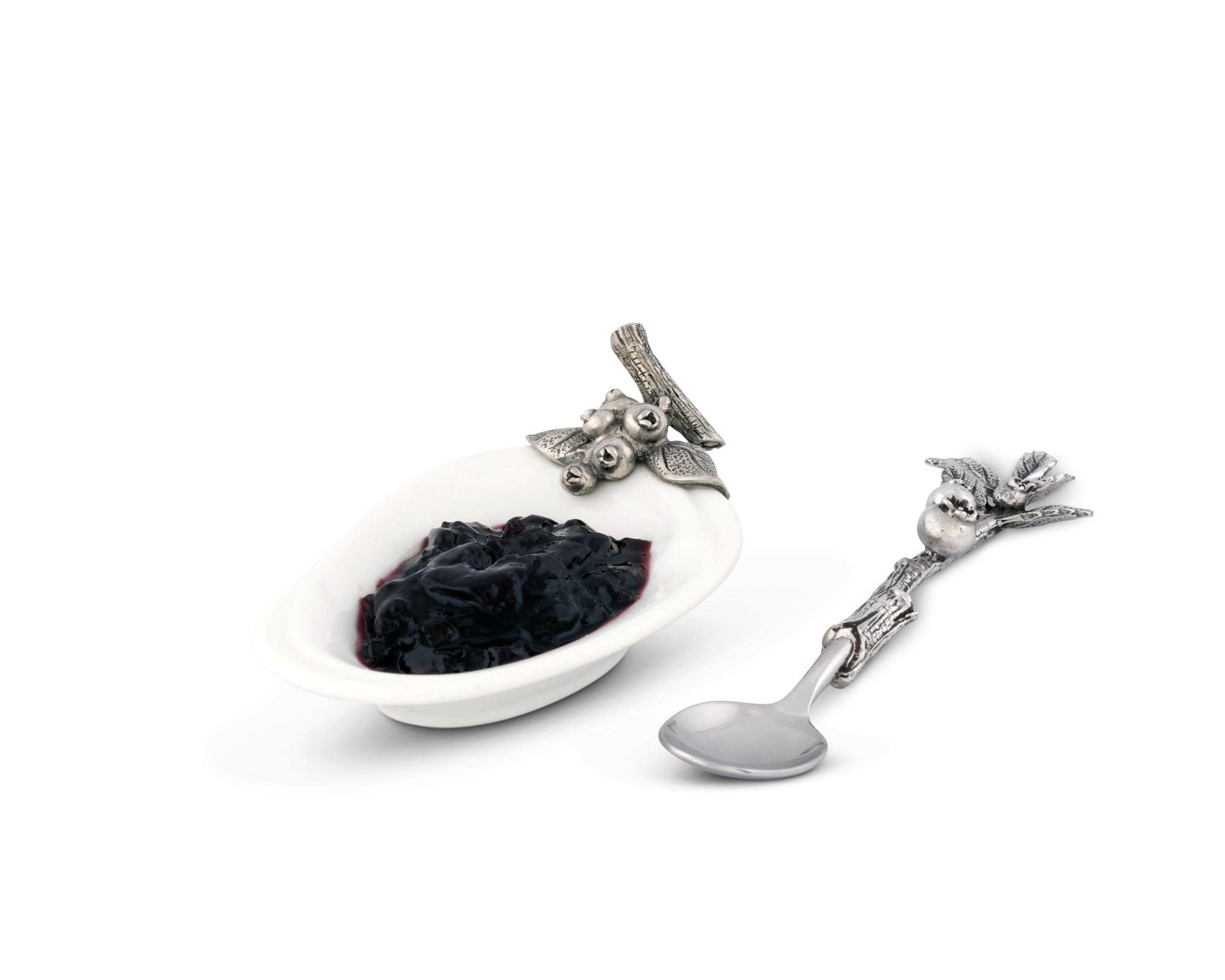 Vagabond House Serveware Vagabond House Blueberry Jam Server / Spoon Rest