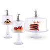 Vagabond House Serveware Vagabond House Bunny Glass Covered Cake / Dessert Stand Short - 11.5" H x 6" D