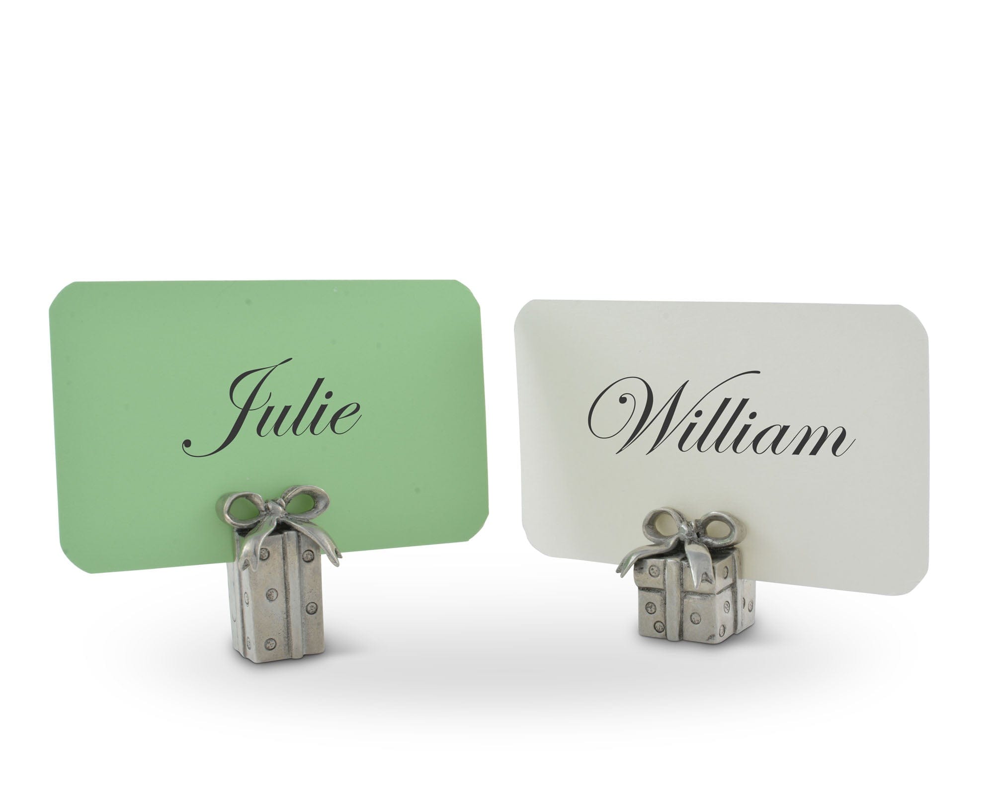 Vagabond House Serveware Vagabond House Christmas Package Placecard Holder Pair
