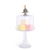 Vagabond House Serveware Vagabond House Christmas Tree Glass Covered Cake / Dessert Stand Short - 11.5" H x 6" D