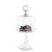 Vagabond House Serveware Vagabond House Classic Pewter Ring Glass Covered Cake / Dessert Stand Short - 11.5" H x 6" D