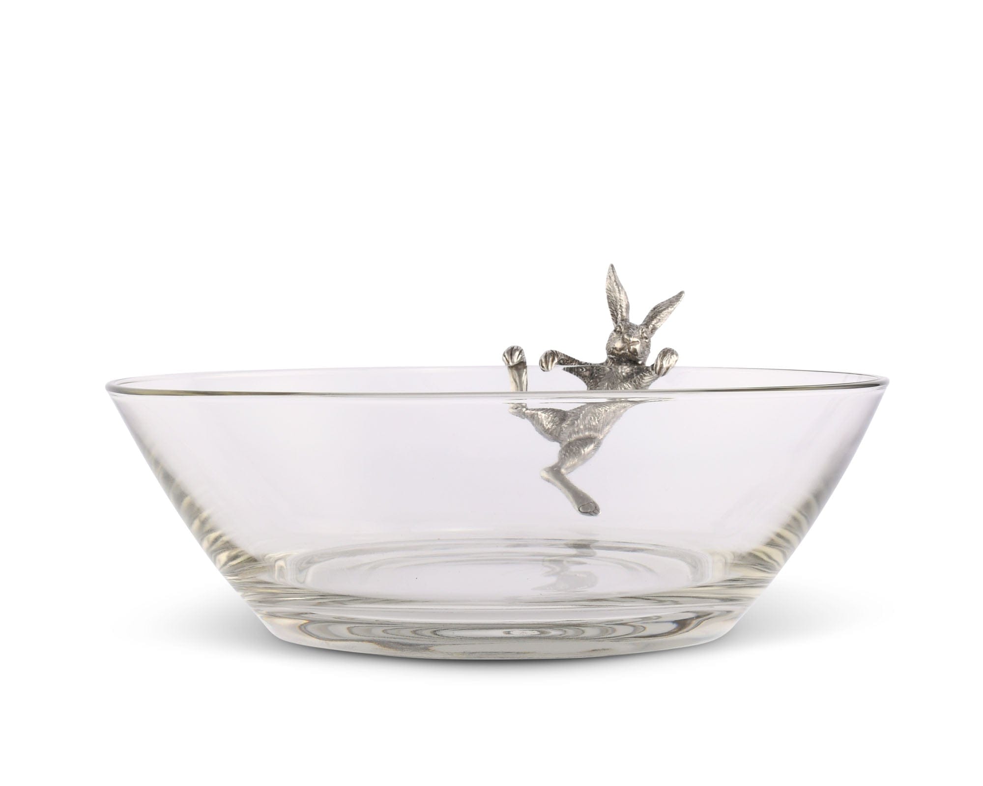 Vagabond House Serveware Vagabond House Climbing Bunny Glass Serving / Salad Bowl