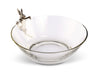 Vagabond House Serveware Vagabond House Climbing Bunny Glass Serving / Salad Bowl