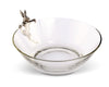 Vagabond House Serveware Vagabond House Climbing Bunny Glass Serving / Salad Bowl