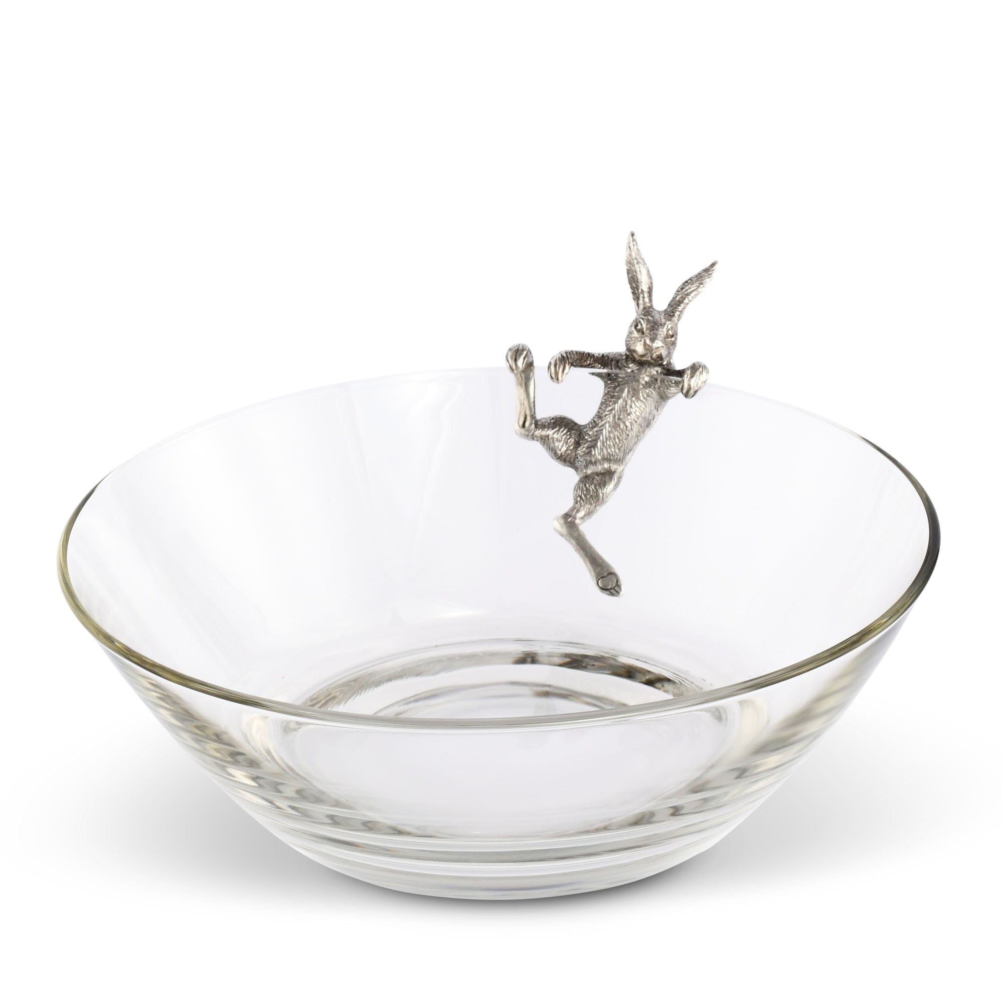 Vagabond House Serveware Vagabond House Climbing Bunny Glass Serving / Salad Bowl