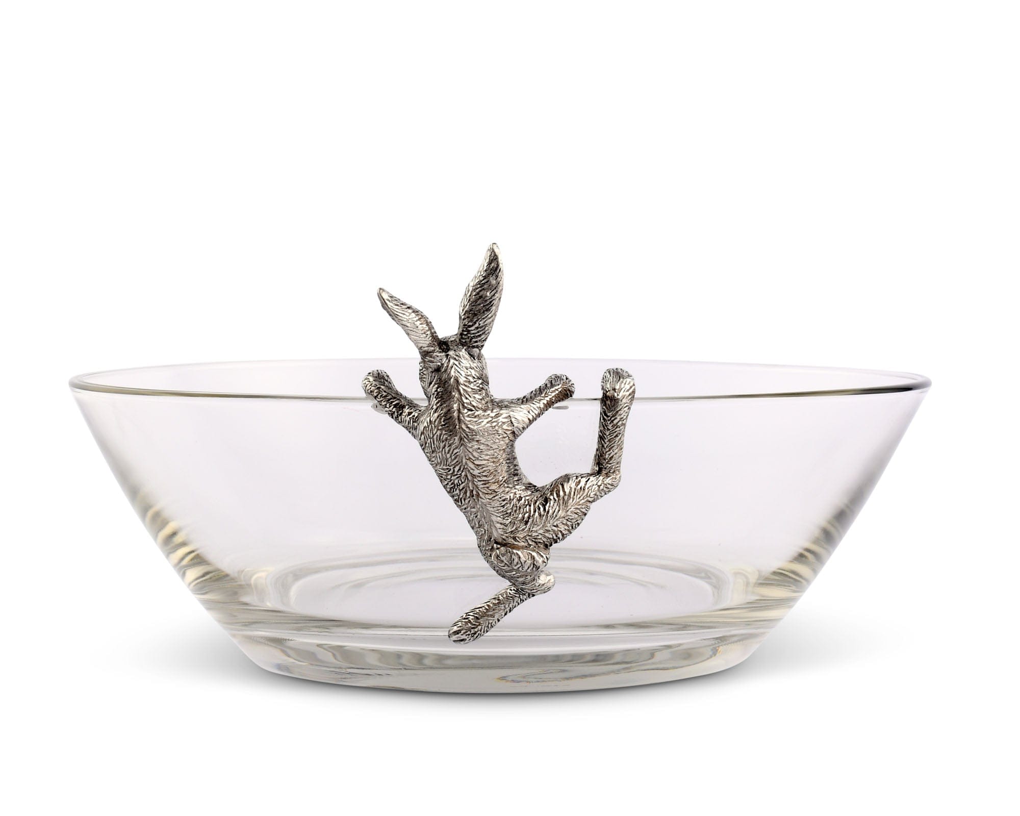Vagabond House Serveware Vagabond House Climbing Bunny Glass Serving / Salad Bowl