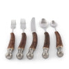Vagabond House Serveware Vagabond House Composite Antler King Crown Flatware Set