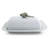 Vagabond House Serveware Vagabond House Conch Shell Stoneware Butter Dish