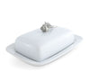 Vagabond House Serveware Vagabond House Conch Shell Stoneware Butter Dish