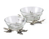 Vagabond House Serveware Vagabond House Crab Glass Dip Bowl