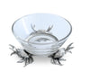 Vagabond House Serveware Vagabond House Crab Glass Dip Bowl
