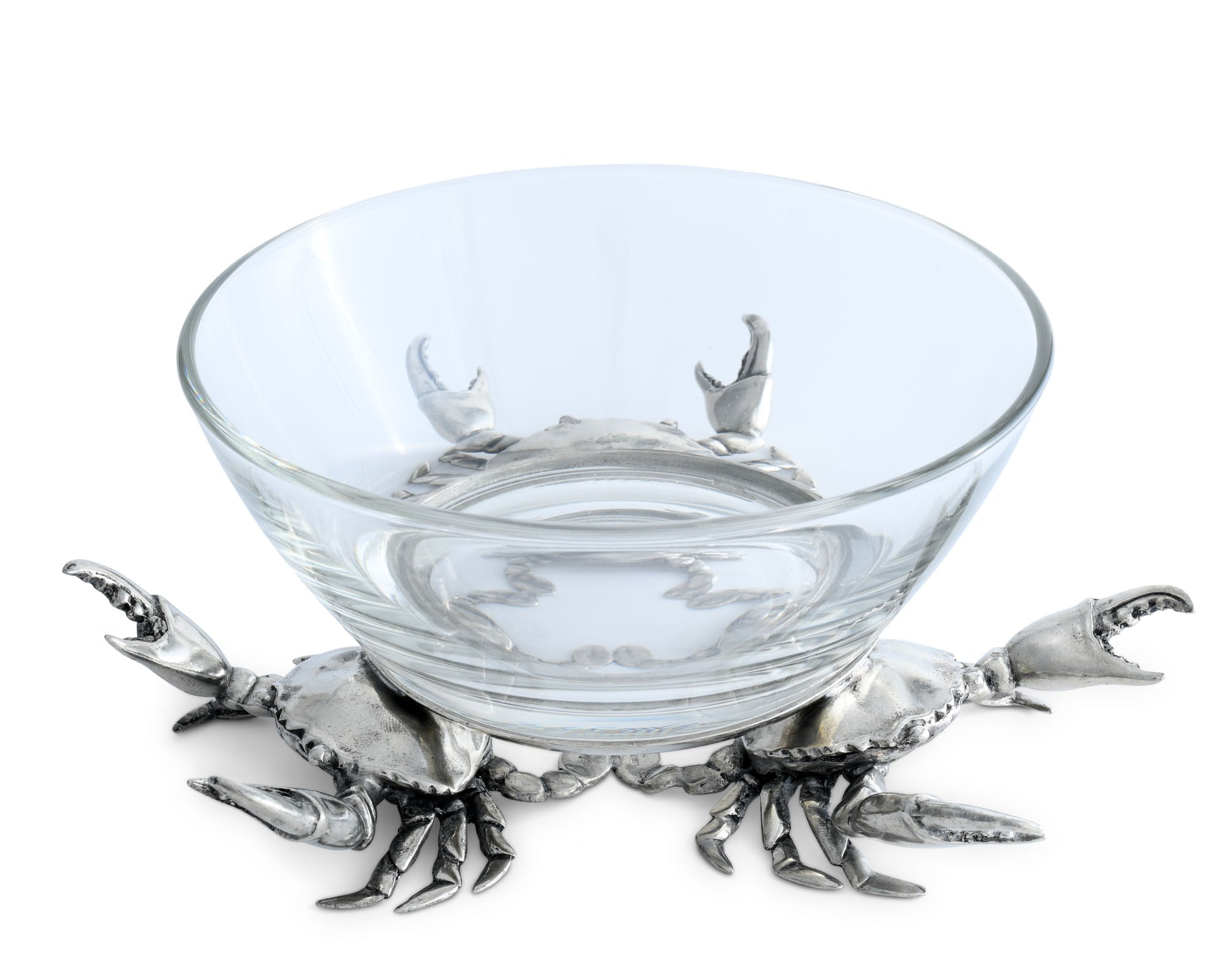 Vagabond House Serveware Vagabond House Crab Glass Dip Bowl