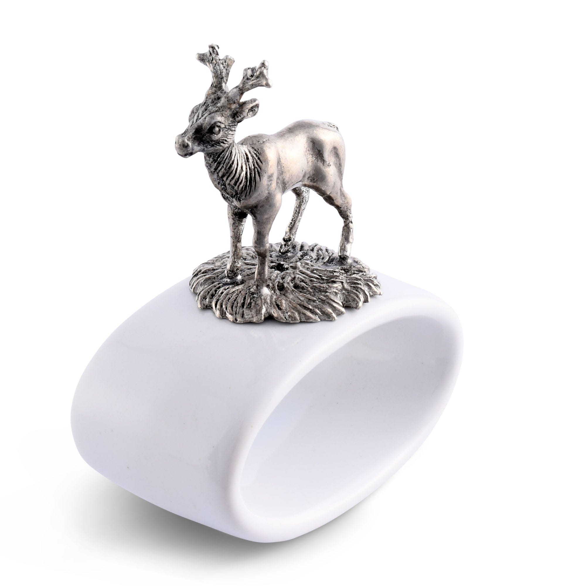 Vagabond House Giftware Vagabond House Deer Stoneware Napkin Ring