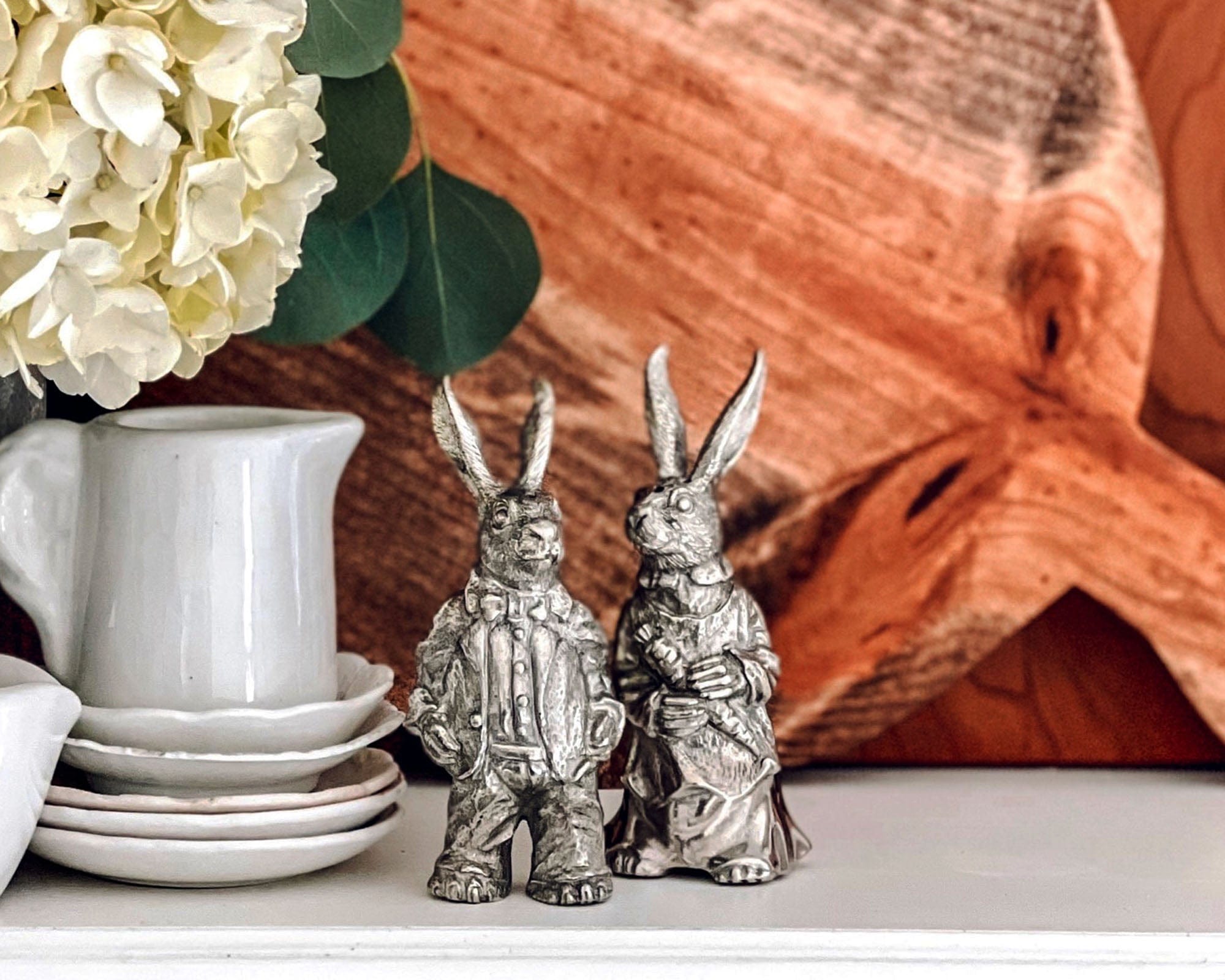 Vagabond House Serveware Vagabond House Dressed Rabbits Salt & Pepper Set