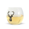 Vagabond House Serveware Vagabond House Elk / Deer Stemless Wine Glass