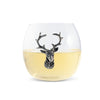 Vagabond House Serveware Vagabond House Elk / Deer Stemless Wine Glass