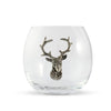 Vagabond House Serveware Vagabond House Elk / Deer Stemless Wine Glass