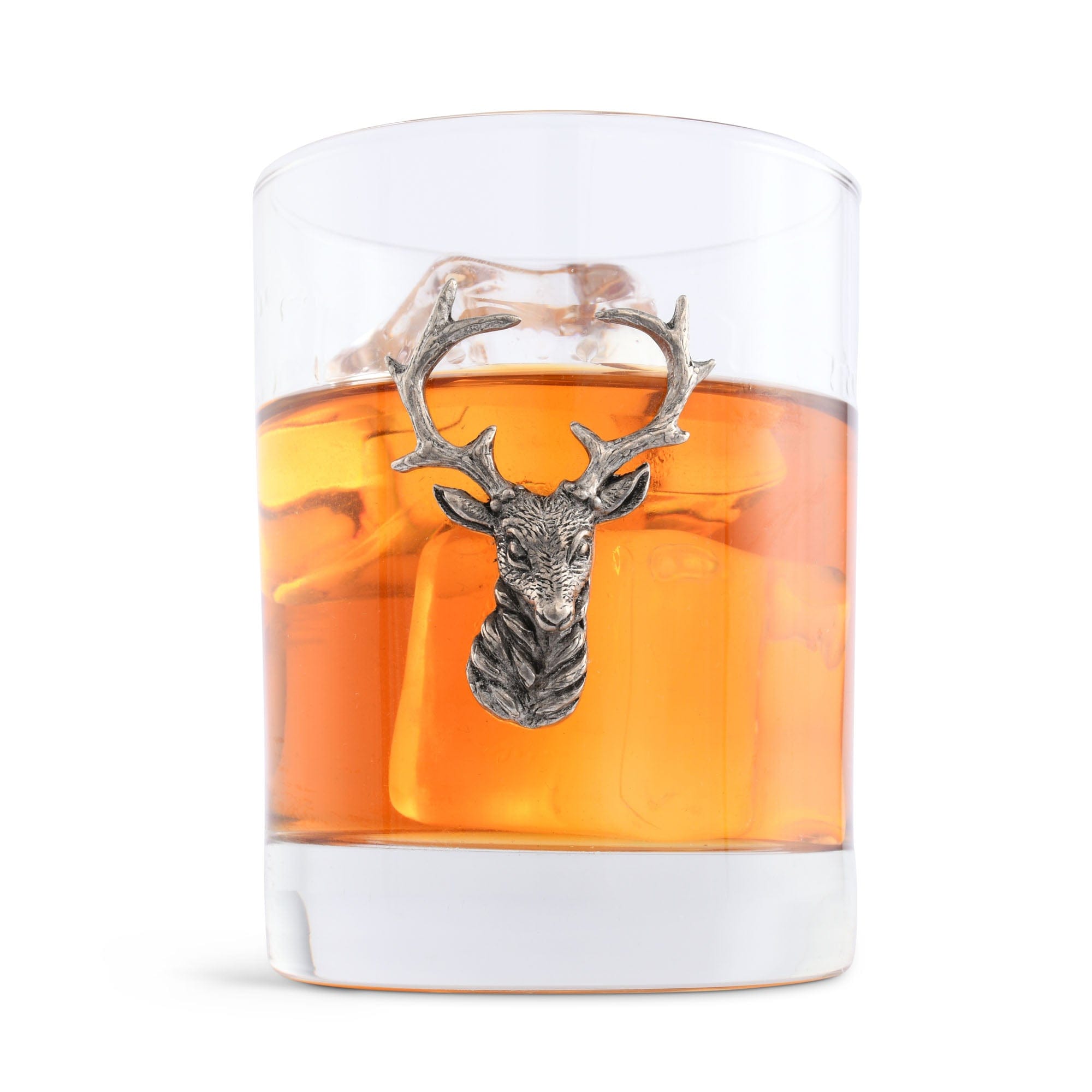 Vagabond House Serveware Vagabond House Elk Head Double Old Fashion Bar Glass